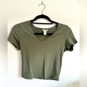 Bozzolo green crop top